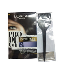 LOREAL PRODIGY PERMANENT OIL HAIR COLOR GIFT BRUSH - 1.0 BLACK - Anwar Store