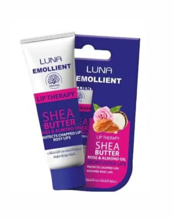 Luna Emollient Lip Therapy Shea Butter Rose & Almond 10gm - Anwar Store