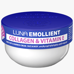LUNA EMOLLIENT SOFT WITH COLLAGEN & VITAMIN E 160GM - Anwar Store