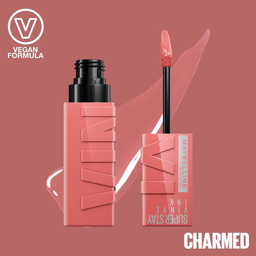 Maybelline SuperStay Vinyl Ink Long Lasting Liquid Lipstick, 100 charmed - Anwar Store