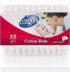 MIGOS BABY COTTON BUDS 55 PCS -STICKS - Anwar Store