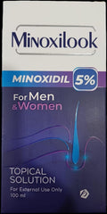 MINOXILOOK MINOXIDIL 5% FOR MEN & WOMAN TOPICAL SOLUTION 100ML - Anwar Store