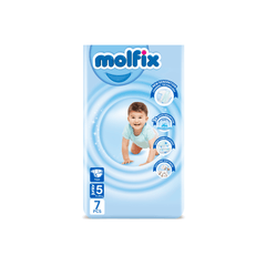 Molfix Egy 5 (11-25) 7pcs - حفاضات أطفال مولفكس 7 قطعة