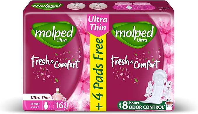 MOLPED FRESH & COMFORT ULTR THIN LONG 16 PADS 8H - Anwar Store