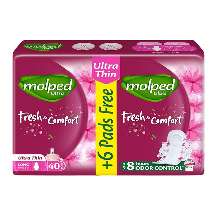 MOLPED FRESH & COMFORT ULTRA THIN LONG 40 PADS 8H - Anwar Store