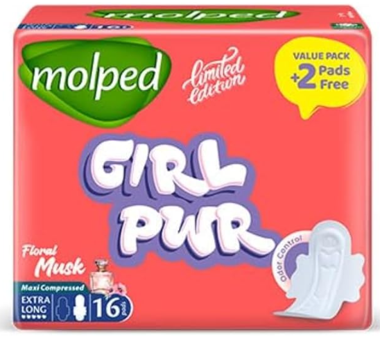 MOLPED GIRL POWER FLORAL MUSK 16 PADS - Anwar Store