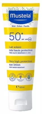 MUSTELA VERY HIGH PROTECTION SUN LOTION SPF50+ 40ML - Anwar Store