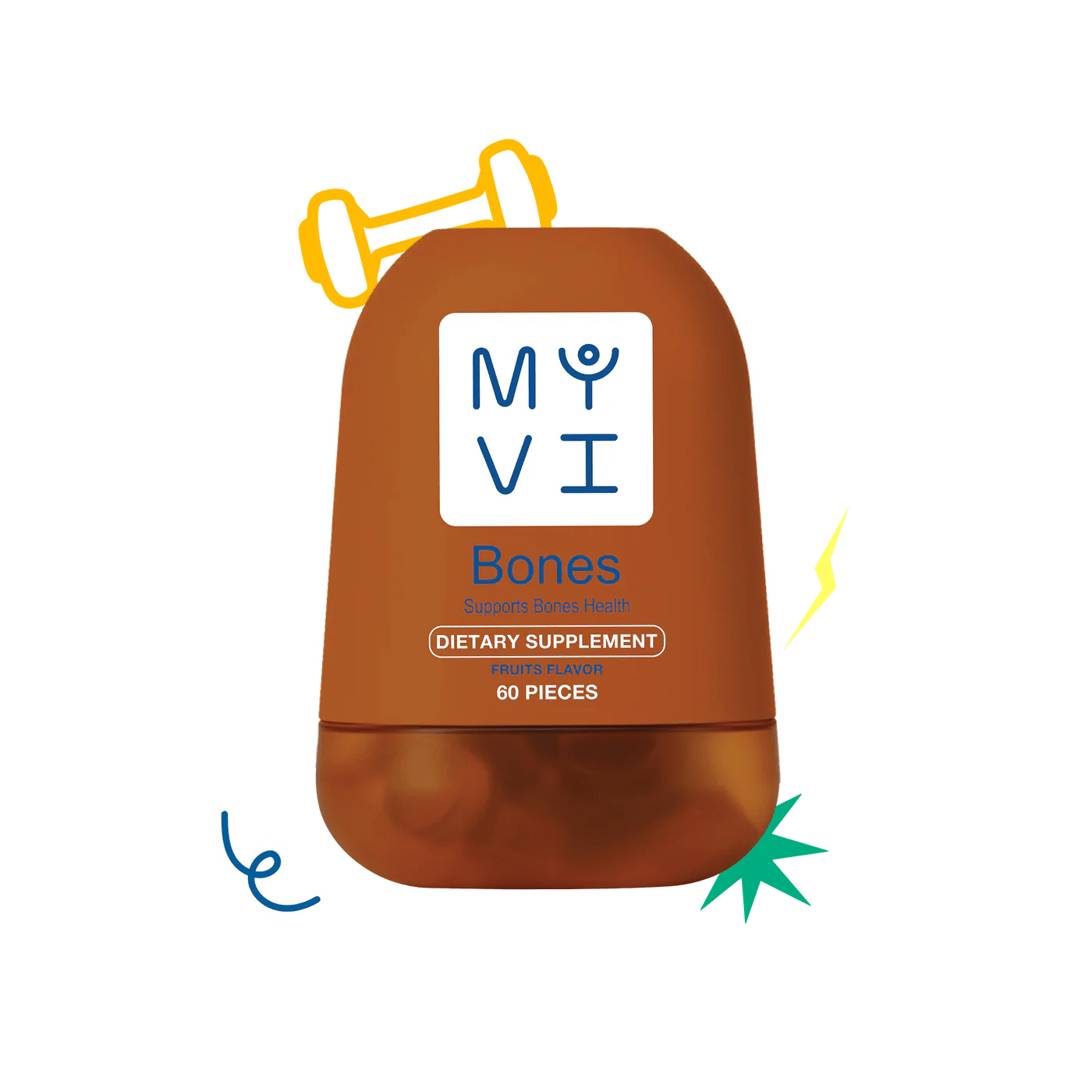My Vi Bones Dietary Supplement 60pc Fruits Flavor - مكمل غذائي عشبي إنفينيتي 60 قطعة