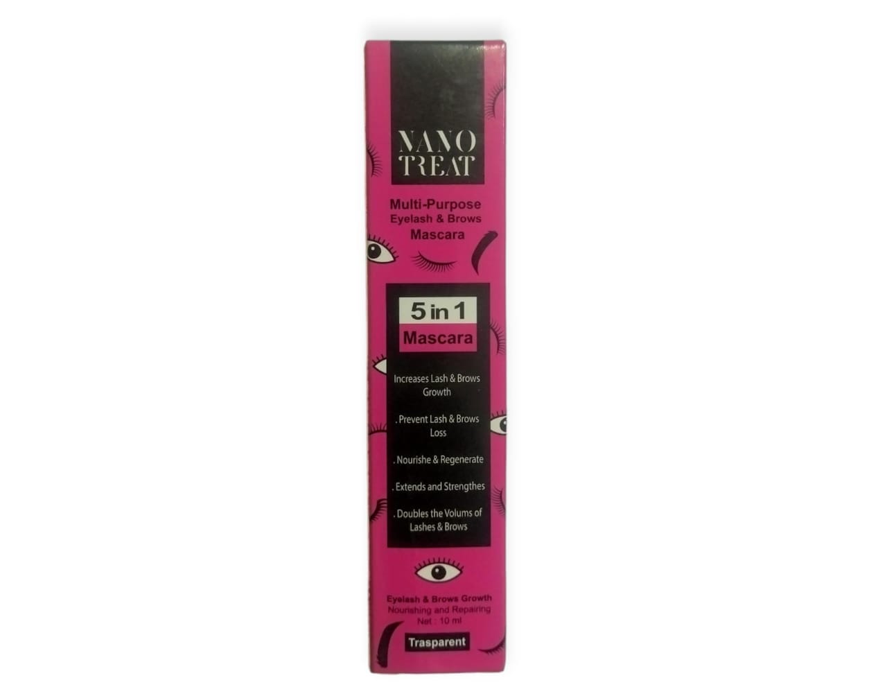 NANO TREAT MULTI-PURPOSE EYELASH & BROWS MASCARA 5 IN 1 10ML - Anwar Store