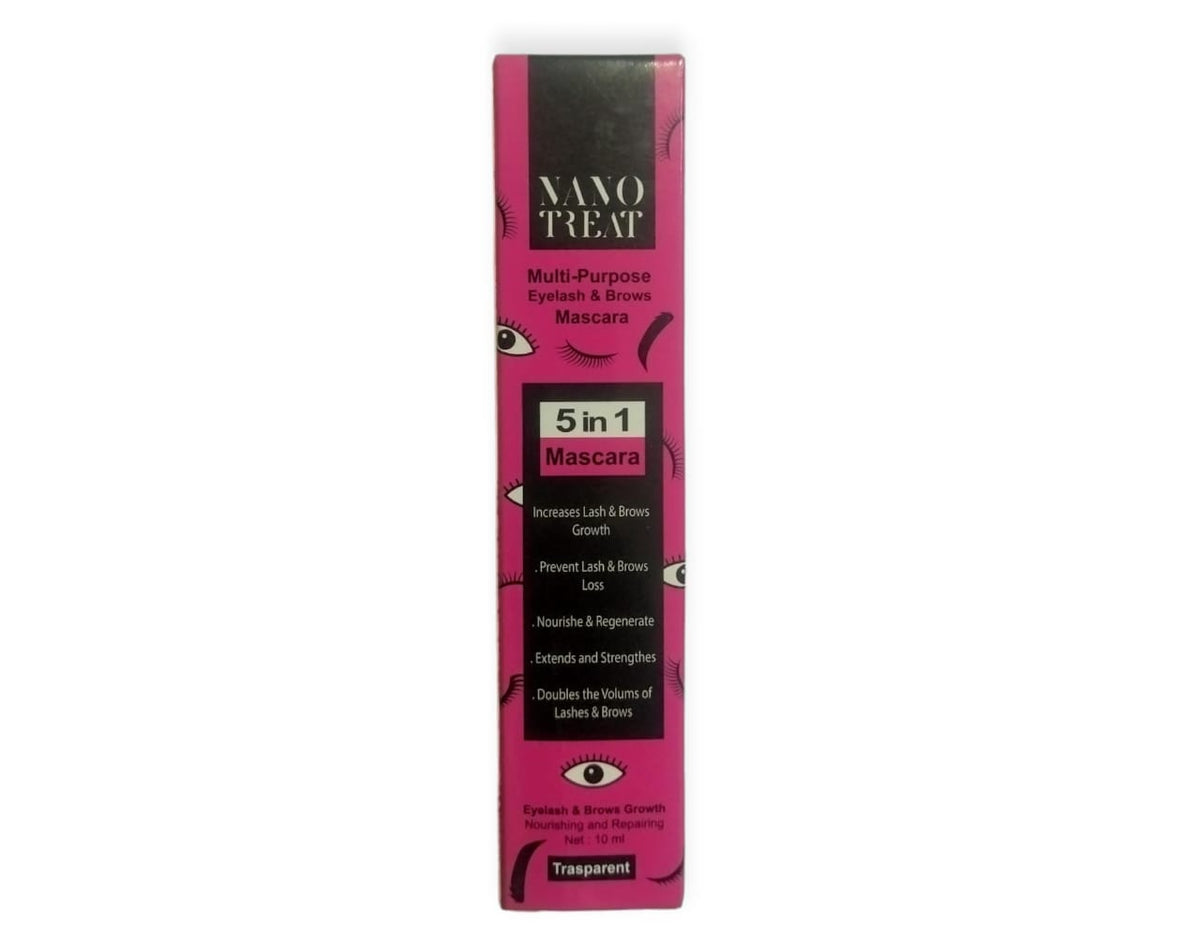 NANO TREAT MULTI-PURPOSE EYELASH & BROWS MASCARA 5 IN 1 10ML - Anwar Store