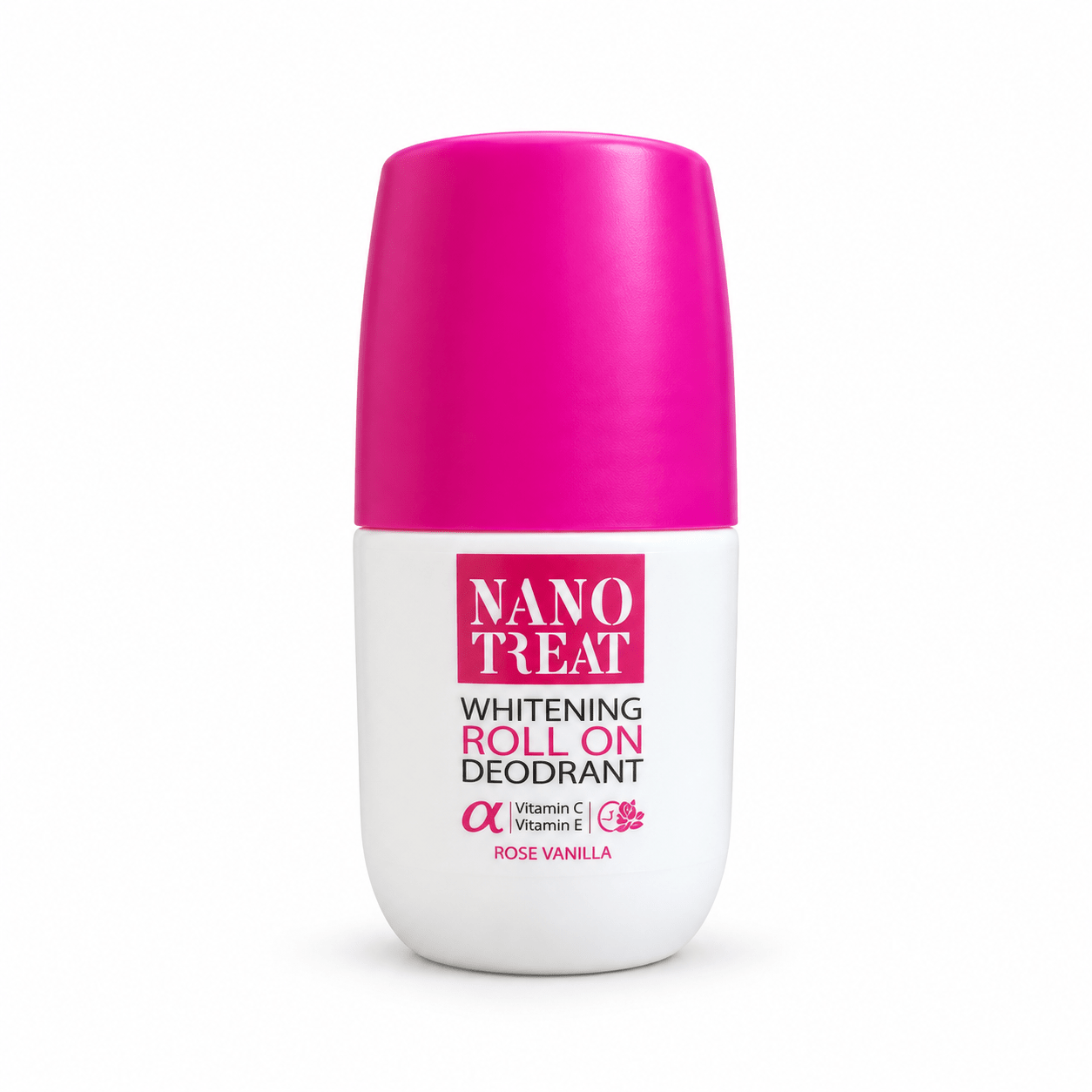 NANO TREAT WHITENING ROLL ON DEODORANT ROSE VANILLA 50ML - Anwar Store