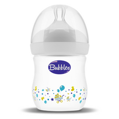 BUBBLES NATURAL FEEDING BOTTLE 150 ML – WHITE