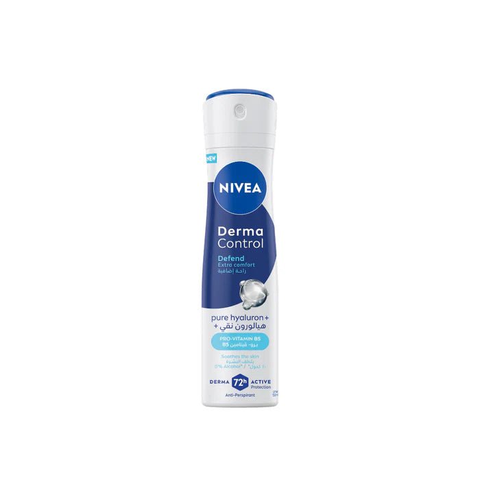 NIVEA DERMA CONTROL 72H DEFEND EXTRA COMFORT ANTI-PERSPIRANT SPRAY 150ML - Anwar Store
