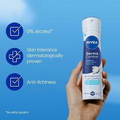NIVEA DERMA CONTROL 72H DEFEND EXTRA COMFORT ANTI-PERSPIRANT SPRAY 150ML - Anwar Store