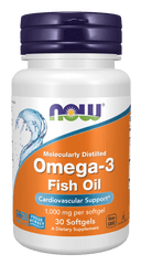 NOW Omega-3 Fish Oil, 1000MG 30 SOFTGELS - Anwar Store
