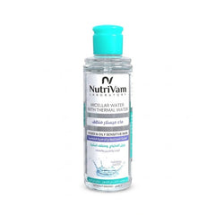 NUTRIVAM MICELLAR WATER WITH THERMAL WATER MIXED&OILY SENSITIVE SKIN 200ML - Anwar Store