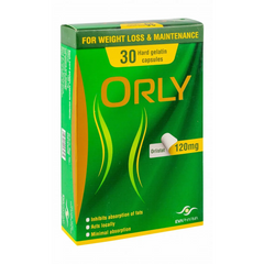 ORLY 120 mg ( Orlistat ) 30 capsules