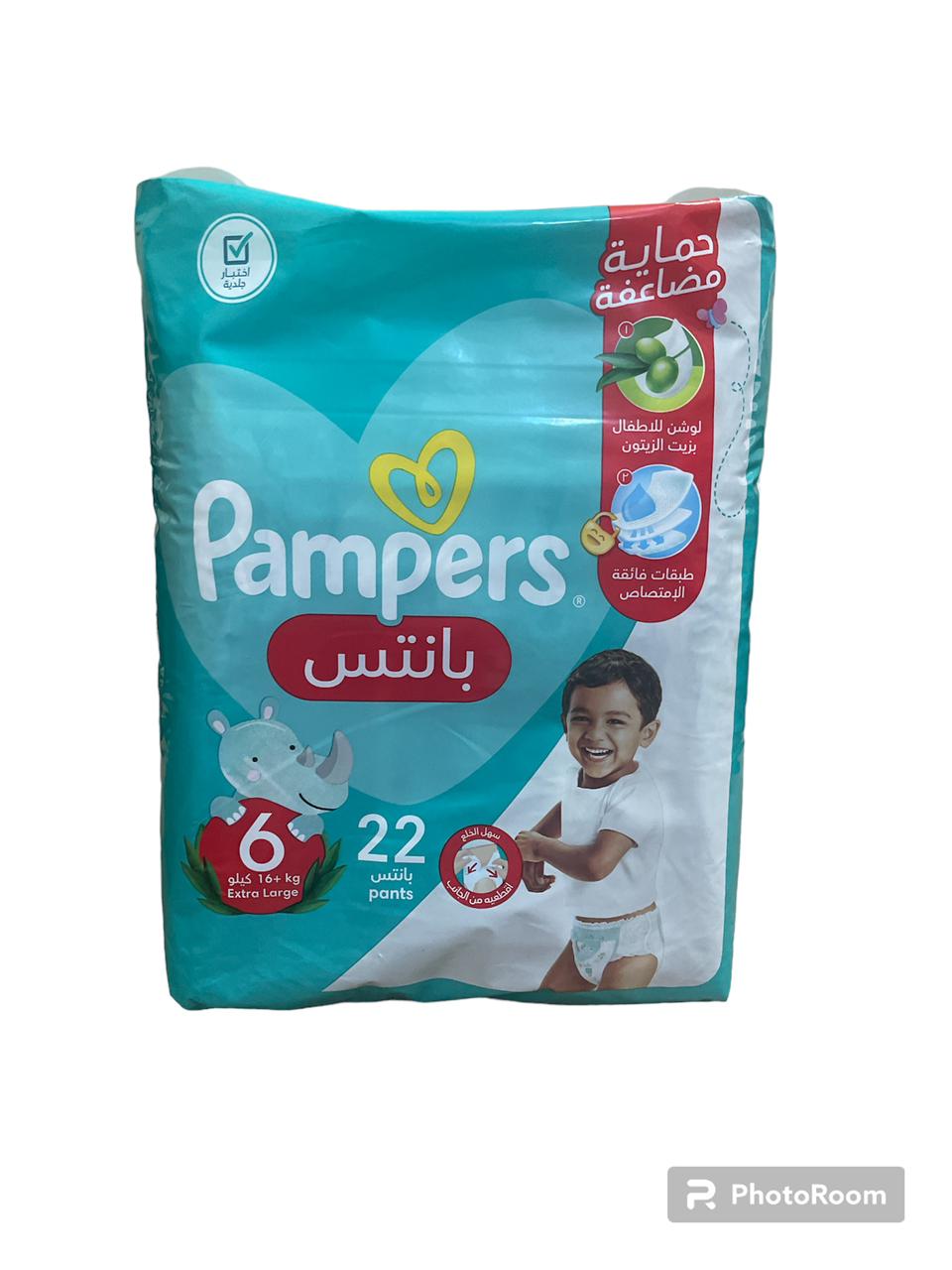 PAMPERS PANTS SIZE 6 (16+ KG)22 PANTS - Anwar Store