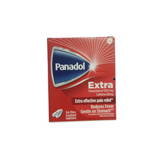 panadol extra effective pain relief 24 film coated tablets - Anwar Store