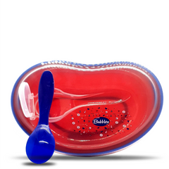 BUBBLES BABY PLATE – RED