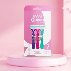 Queen by Lord Velvety Pack 3 Blades Disposable Razors – Pack Of 3 - Anwar Store