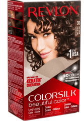 REVLON 30 DARK BROWN COLORSILK WITH KERATIN 3D COLOR - Anwar Store