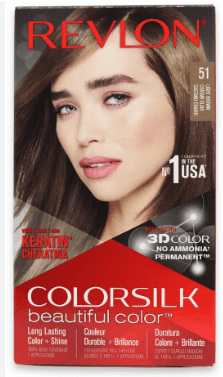 REVLON 51 LIGHT BROWN COLORSILK WITH KERATIN 3D COLOR - Anwar Store