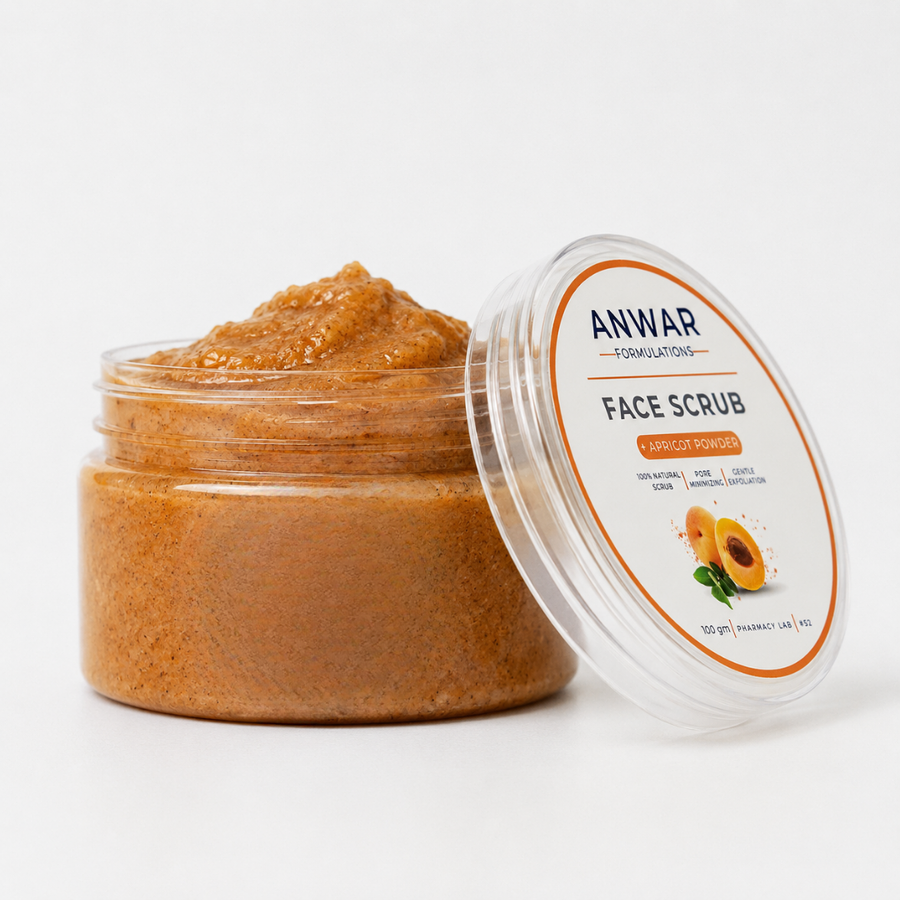 ANWAR FACE SCRUB APRICOT POWDER 100GM