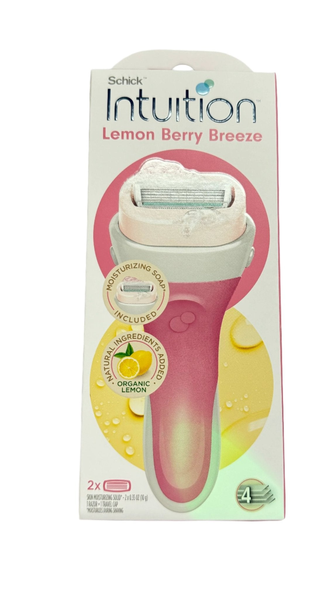 SCHICK INTUITION LEMON BERRY BREEZE 2PCS 4BLADES - Anwar Store