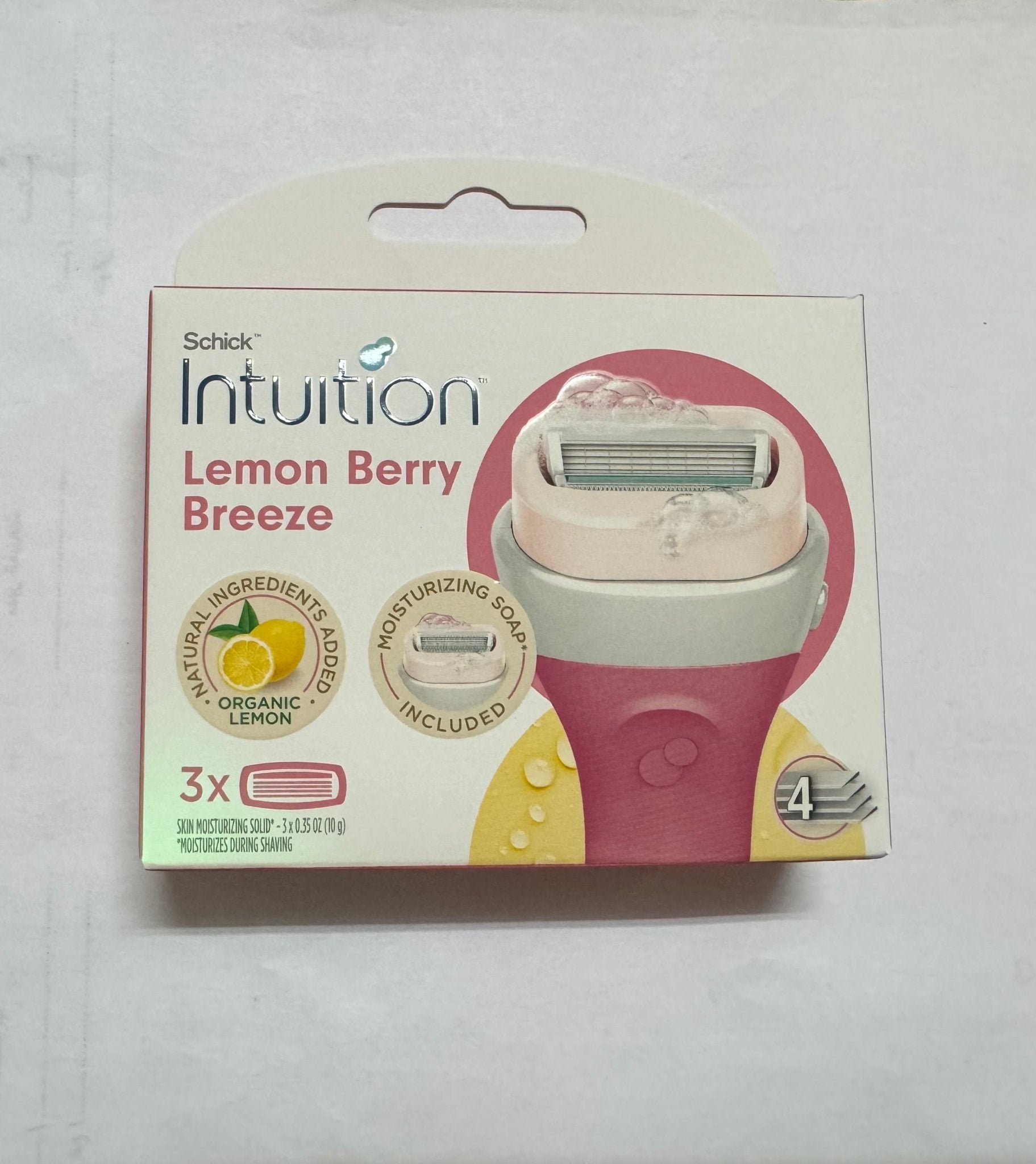 SCHICK INTUITION LEMON BERRY BREEZE 3PCS 4BLADES - Anwar Store