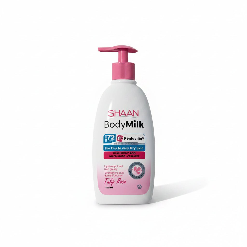 Shaan Body Milk Tulip Rose 300 ml | لوشن للجسم Shaan 300 مل - Anwar Store