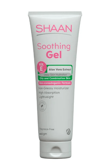 SHAAN SOOTHING GEL OILY AND COMBINATION SKIN 60GM - Anwar Store