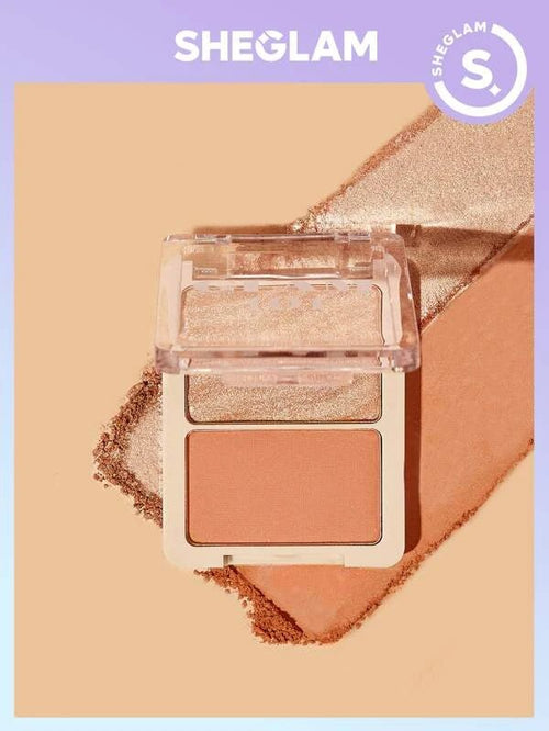 SHEGLAM GLAM 101 HYBRID VIENNA HIGHLIGHTER & BLUSH DUO - Anwar Store