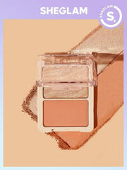 SHEGLAM GLAM 101 HYBRID VIENNA HIGHLIGHTER & BLUSH DUO - Anwar Store
