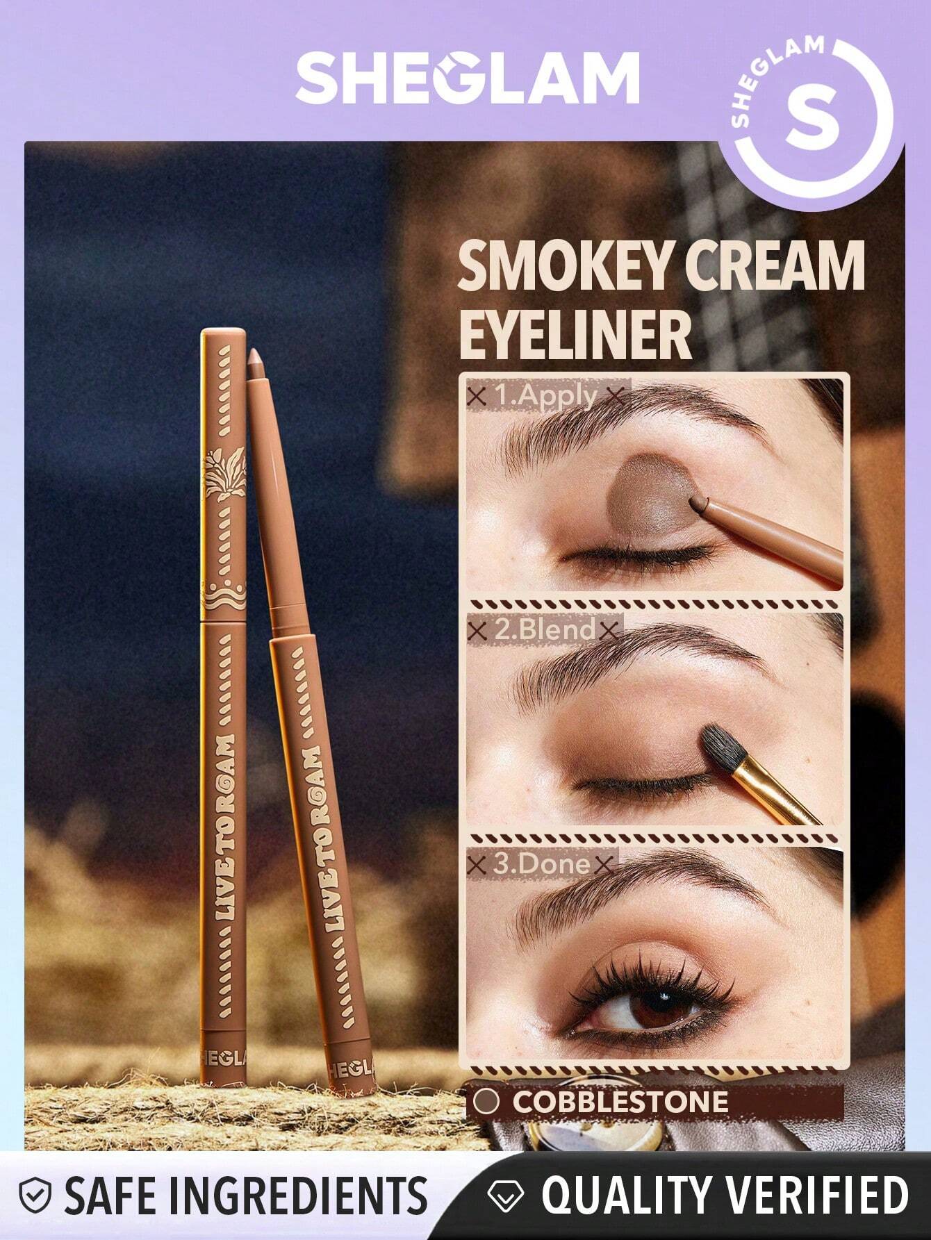 SHEGLAM LIVE TO ROAM GET GOING CREAM EYELINER COBBLESTONE 0.25G - Anwar Store