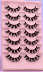 SHEIN 7PAIRS FALSE EYELASHES (PINK) - Anwar Store