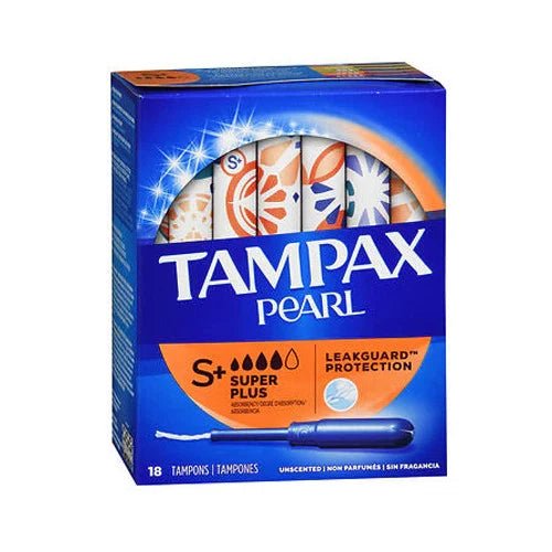 TAMPAX PEARL SUPER PLUS 18 TAMPONS - Anwar Store