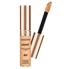 TOPFACE SENSITIVE MINERAL 3IN1 CONCEALER . CONTOUR . FOUNDATION 004 12ML