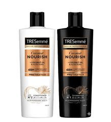 Tresemmé Coconut Nourish Shampoo And Conditioner Hydration Lock 400ml - شامبو تريسيمي 400 مل