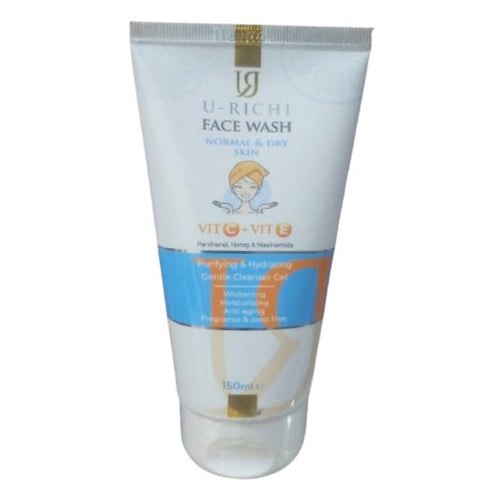 U-RICHI FACE WASH NORMAL AND DRY SKIN 150ML - Anwar Store