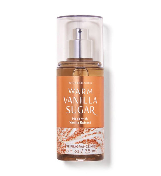 Bath & Body Works WARM VANILLA SUGAR Fine Fragrance Mist Travel Size 75 ml