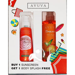 Avuva Sunscreen- 120m + Mango Peach Body Splash - 253ml