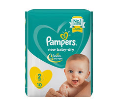 Pampers 10 DIAPERS PACK mini 2