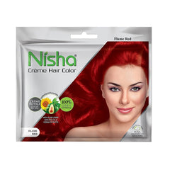 NISHA CREME HAIR COLOUR - FLAME RED