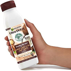 Garnier Ultra Doux SMOOTING Hair Food COCONUT Conditioner For DRY&UNRULY Hair 350ml