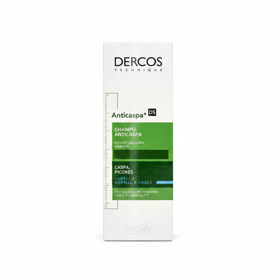 Vichy Dercos Anti-Dandruff Shampoo for Oily Hair (green) (200 ml) | شامبو ضد القشرة فيشي 200 مل ديركوس