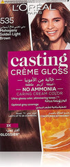 L'OREAL CASTING CREAM GLOSS 535 MAHOGANY GOLDEN LIGHT BROWN
