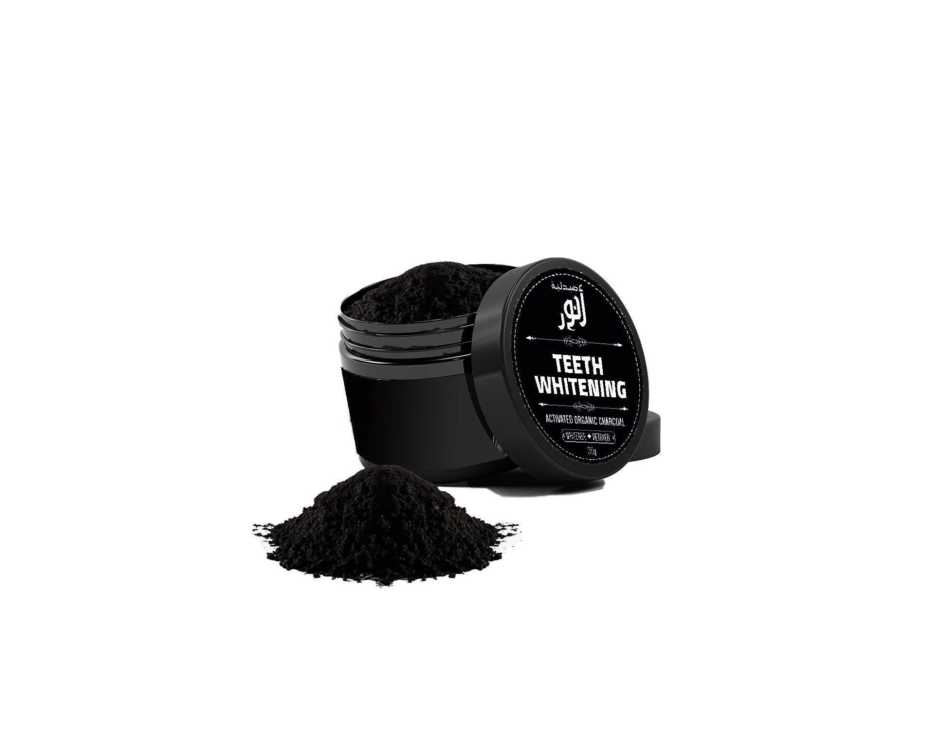 ANWAR CHARCOAL TEETH WHITENING POWDER مسحوق تبيض الاسنان بالفحم Anwar Store