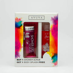 AVUVA CHERRY BLOSSOM SHOWER SCRUB 185G + BODY SPLASH 253ML FREE Anwar Store