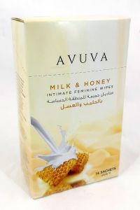 AVUVA INTIMATE FEMININE WIPES _milk&honey_ Anwar Store
